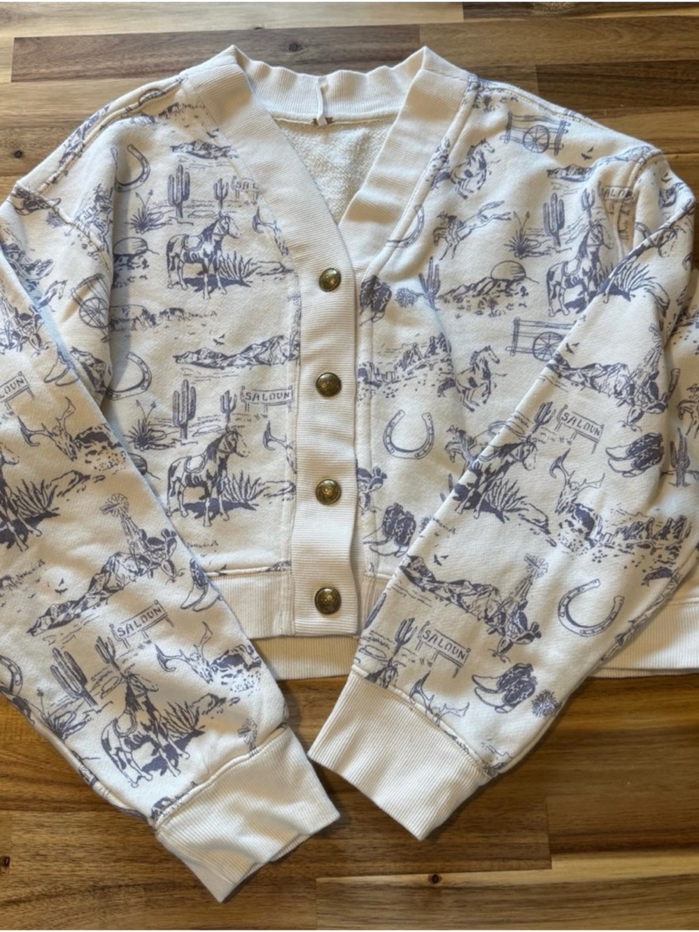 RARE FIND! Free People Western Cropped Cardigan (NWOT)